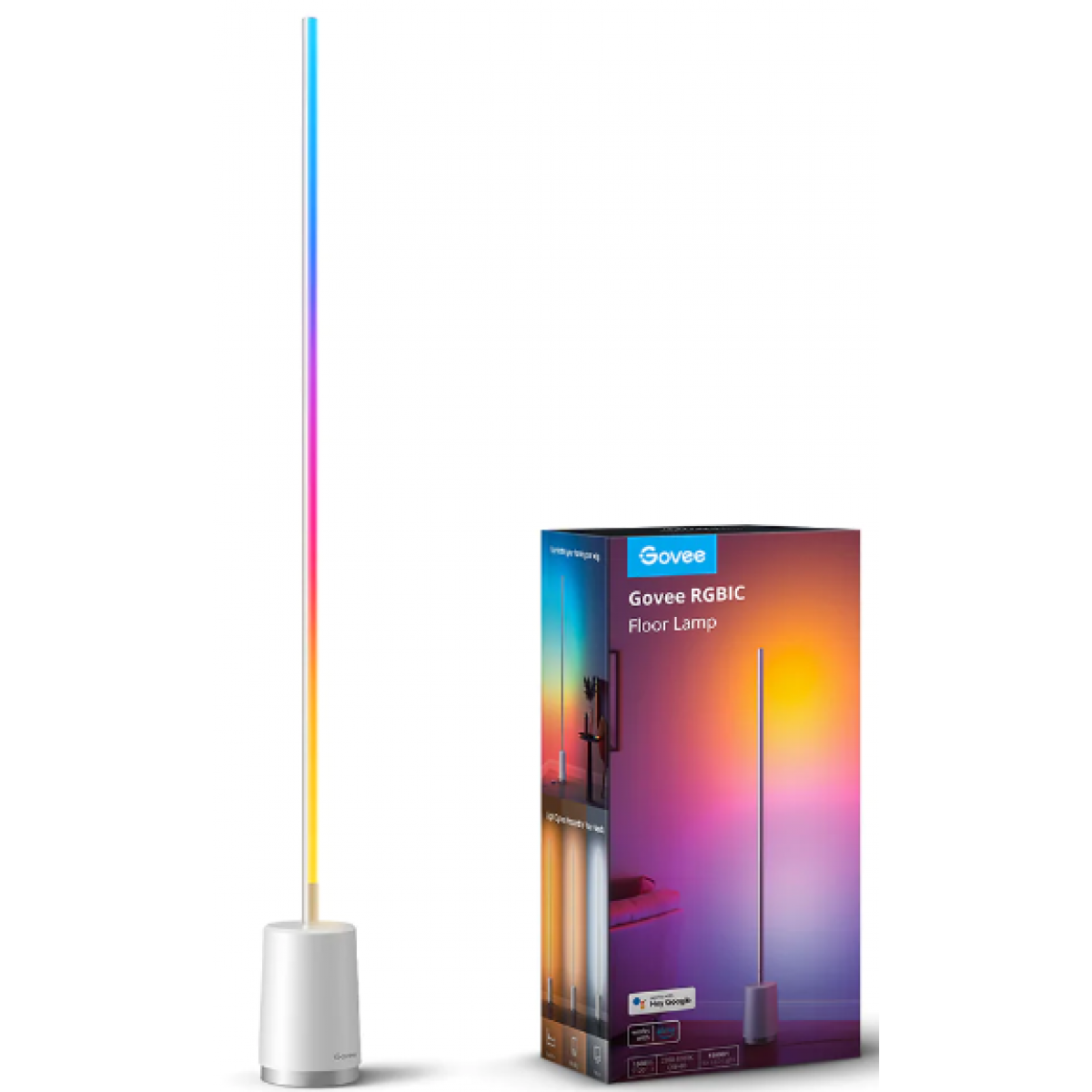 Govee H6072 Lyra RGBICWW 轉角落地牆燈